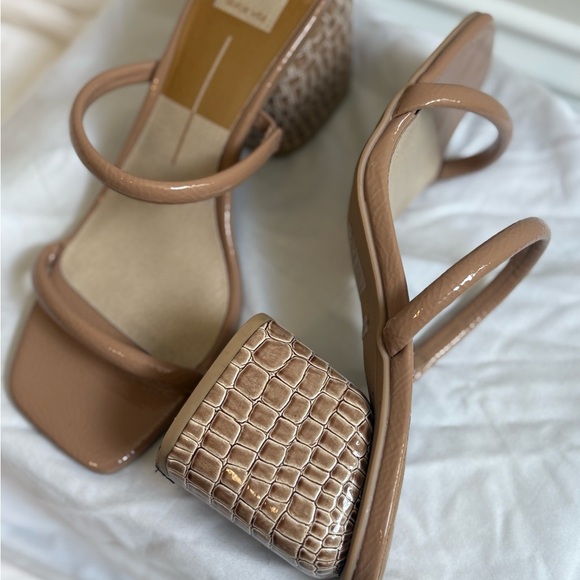 Dolce Vita | Women's Cafe Croc Heel Square-Toe - size 9 - Picture 2 of 7